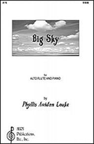 Big Sky Alto Flute and Piano opt. C flute cover Thumbnail
